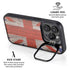 United Kingdom Flag Dark Wood iPhone 16 Pro Kickstand Case